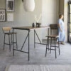 Talia Solid Sheesham And Metam Bar Table Ref. 3856 -Tikamoon 1200 1200 talia solid sheesham and metam bar table seats 4