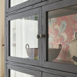 Tana ﻿Wide Elm Display Cabinet Ref. 6456 -Tikamoon 1200 1200 tana wide elm display cabinet 2