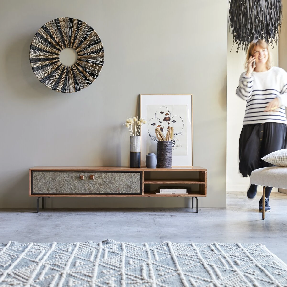 Temis Acacia TV Stand 160 Cm Ref. 2482 3 Temis Acacia TV Stand 160 Cm Ref. 2482