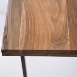 Temis Solid Acacia And Metal Table Ref. 2493 -Tikamoon 1200 1200 temis solid acacia and metal table seats 6 8 4