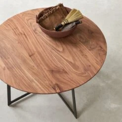 Temis Solid Acacia Coffee Table Ref. 2488 -Tikamoon 1200 1200 temis solid acacia coffee table 3