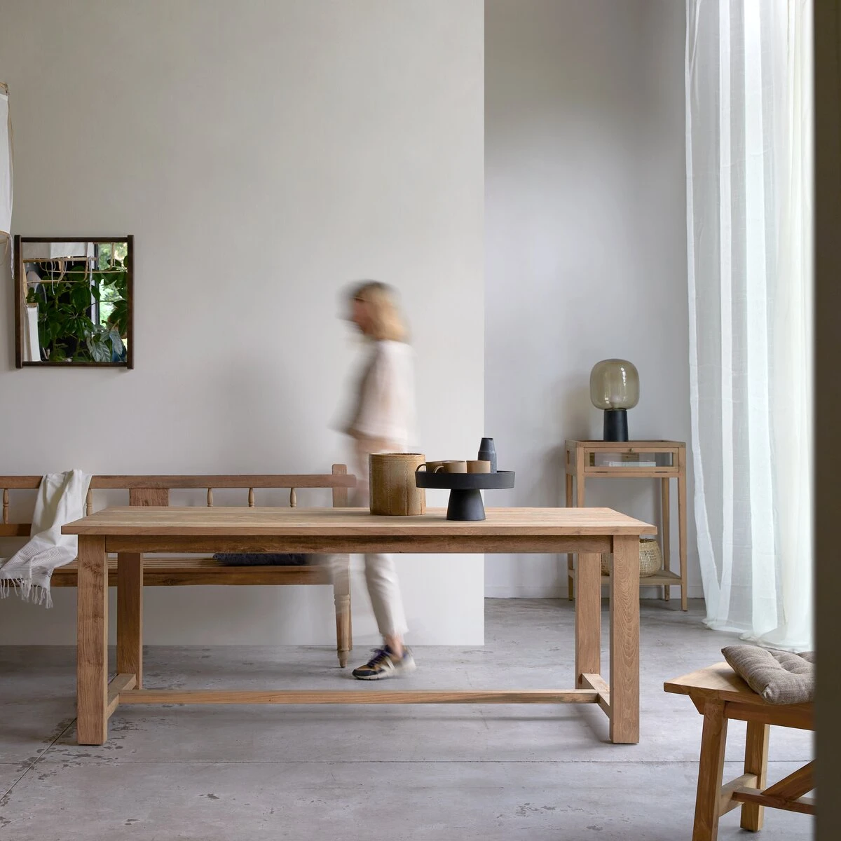 Teresa Solid Reclaimed Teak Table, Seats 6-8 People Ref. 5471 3 Teresa Solid Reclaimed Teak Table, Seats 6-8 People Ref. 5471