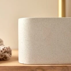 Thaïs Square Cream Terrazzo Washbasin Ref. 6086 -Tikamoon 1200 1200 thais square cream terrazzo washbasin 4