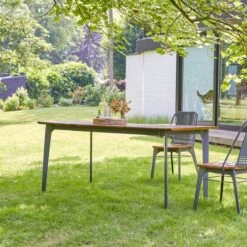 Toscane Solid Teak And Metal Garden Table Ref. 2128 14 Toscane Solid Teak And Metal Garden Table Ref. 2128 -Tikamoon 1200 1200 toscane solid teak and metal garden table seats 6 8 3
