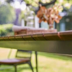 Toscane Solid Teak And Metal Garden Table Ref. 2128 15 Toscane Solid Teak And Metal Garden Table Ref. 2128 -Tikamoon 1200 1200 toscane solid teak and metal garden table seats 6 8 4