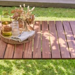 Toscane Solid Teak And Metal Garden Table Ref. 2128 16 Toscane Solid Teak And Metal Garden Table Ref. 2128 -Tikamoon 1200 1200 toscane solid teak and metal garden table seats 6 8 5