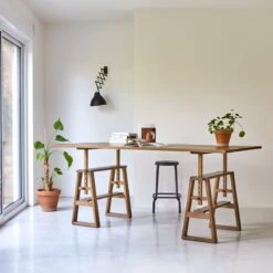 Trestle Solid Reclaimed Teak Desk Ref. 4479 11 Trestle Solid Reclaimed Teak Desk Ref. 4479 -Tikamoon 1200 1200 trestle solid teak desk 3