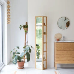 Twig Solid Teak Straight Column Ref. 1911