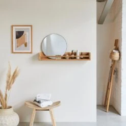 Ugo Solid Teak Bathroom Shelf 100 Cm Ref. 2803