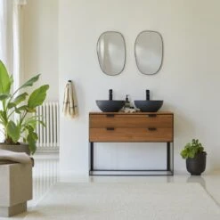 Urban Solid Acacia Vanity Unit 100 Cm Ref. 6424 14 Urban Solid Acacia Vanity Unit 100 Cm Ref. 6424 -Tikamoon 1200 1200 urban 100 cm solid acacia vanity unit 4