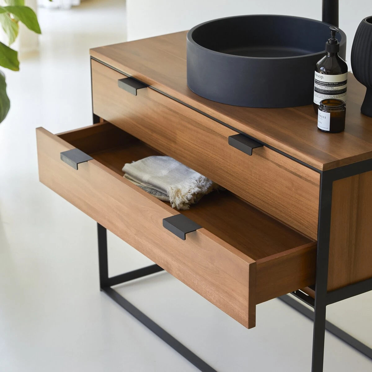 Urban Solid Acacia Vanity Unit 100 Cm Ref. 6424 8 Urban Solid Acacia Vanity Unit 100 Cm Ref. 6424 - Image 6