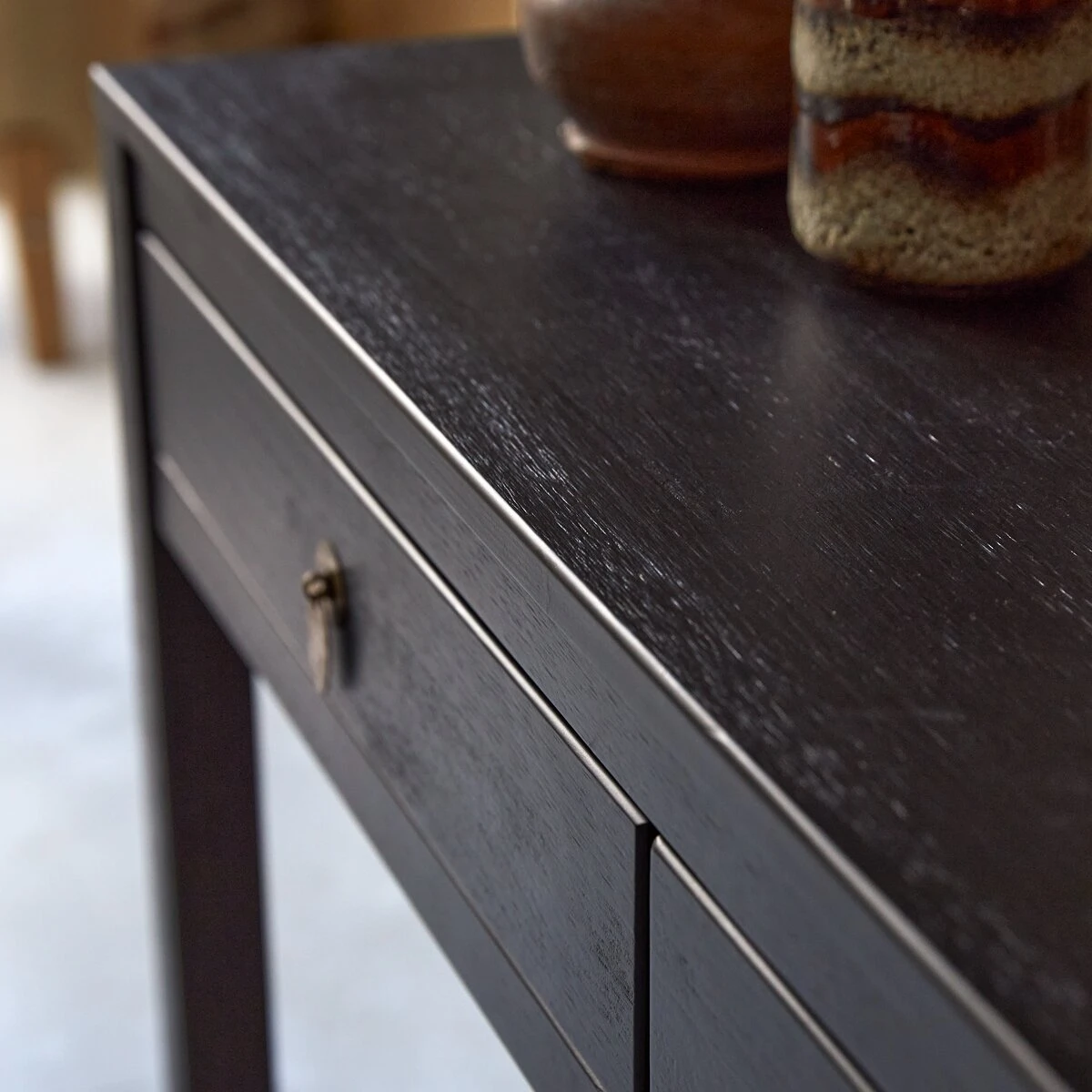 Zenaka 2-drawer Console Table In Solid Pine Ref. 383 8 Zenaka 2-drawer Console Table In Solid Pine Ref. 383 - Image 6